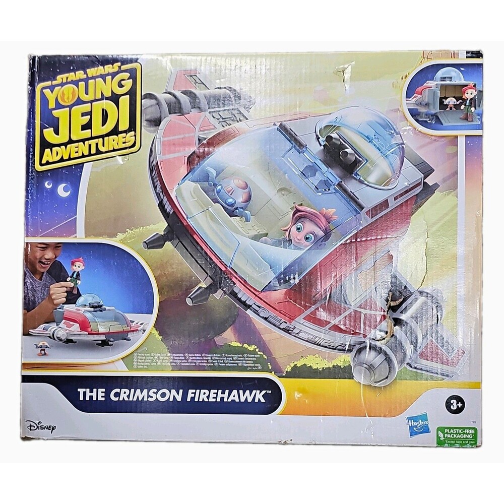 Hasbro Young Jedi Adventures Crimson Firehawk Playset w/ 2 Figures